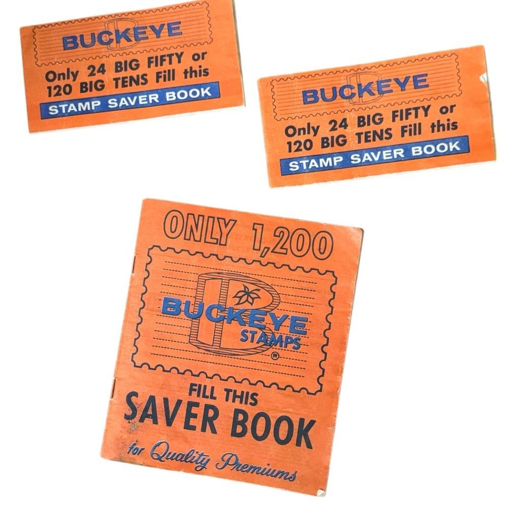 Vintage Buckeye Saver Stamps Book Set